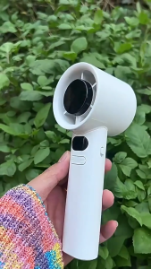 Turbo Fan 120 Speeds Adjustment Portable Mini Fan LED Digital Display USB Rechargeable Handheld Fan Kipas Kecil