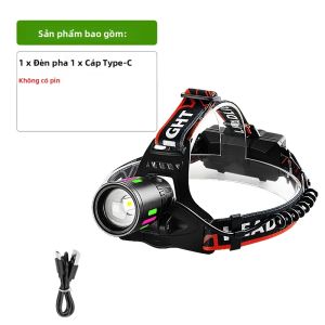 MỚI 200000000LM Đèn Pha LED Công Suất Cao Siêu Sáng Phạm Vi 5500M Đèn Pin Đội Đầu Với Pin 18650 Để Cắm Trại Câu Cá Đi Bộ Đường Dài