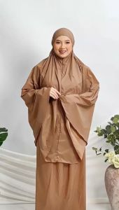 HELARINDU - Mukena Traveling Mini Pouch Sajadah 2in1 Resleting Parasut Premium