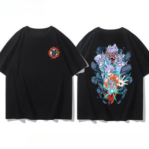 Bandai | Dragon Ball Super Saiyan Print Pattern T-shirt Casual Short-sleeved T-shirt Casual and Comfortable Parent-child Outfit