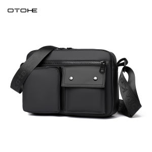 OTOHE Mens Shoulder Bag Fashion Waterproof Messenger Bag Phone Bag Simple Casual Bag Large Capacity Cross Body Bag Lightweight Leisure Sport Street Bag