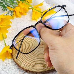 Viendo Frame Kacamata Buta Warna Wanita Pria Cowok Elastik Retro TR90 Kotak Anti Radiasi Blueray Antiradiasi Kecamata Sinar Matahari UV400 Kaca Mata Optik