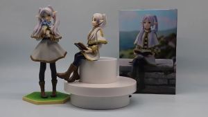 Bandai | 14cm Frieren: Beyond Journeys End Anime Figure Sitting Fern Action Figures Frieren Noodle Stopper PVC Model Statue Collection