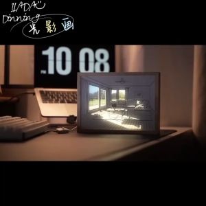Light Painting Photo Frame Light Lamp Art Led Night Light Atmosphere Table Lamp Wall Decor Bedroom Gift