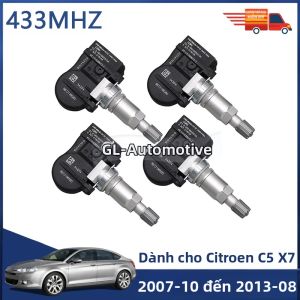 4 CÁI 433MHZ TPMS Cảm Biến Giám Sát Áp Suất Lốp Cho Citroen C5 2007-2013 Bao Gồm Bảng Mạch PCBA Và Pin 9673198580 5430T4