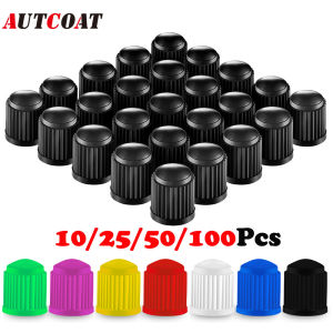 AUTCOAT Tire Stem Valve Caps Plastic Valve Caps Universal Stem Covers for Cars SUVs Bike and Bicycle Trucks Motorcycles