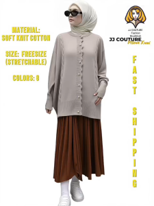 JJ COUTURE WOMEN FULL BUTTON UP CARDIGAN BLOUSE