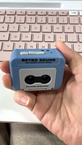 MD-C1326 Gantungan Kunci Rekaman Musik Box Mini Keychain Voice Tape Recorder Unik / Ganci Lucu