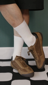 Giày Nam Sneaker Da Micro Suede Dincox DC47 BROWN Shoes Đế Bằng Bền Và Nhẹ Hơn