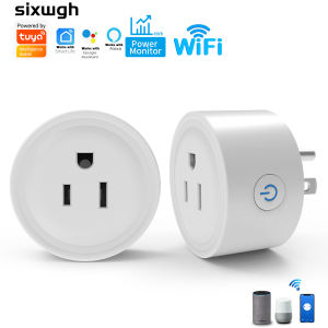 WiFi Tuya US Outlet Smart Outlet Timer Countdown Socket Switch Supports Smart Life APP Alexa Google Home Voice Control