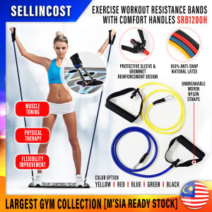 SellinCost Yoga Resistance Band Elastic Band 8 Shape Workout String 8-Shape Bands Fitness Strings Muscle Workout Exercise Tubes Gym 1pcs 8Tube SRB1200H 瑜伽阻力带