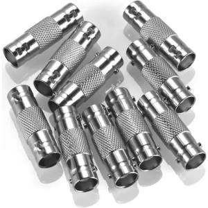 BNC Female To Female Coupler Adapter BNC Barrel Connector RF Coaxial Joiner For CCTV Security Camera DVR NVR Surveillance System