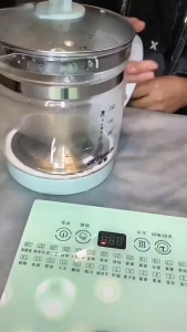 SG【READY STOCK】Multi-function Tea Kettle 1.8L Capacity Thick Glass Multi-Function Electric Kettle Health Pot Electric Health Kettle Heating Tea 28 Menus 3-pin SG Plug Super health kettle automatic Electric Health Kettle Heating Tea  Care Inligent