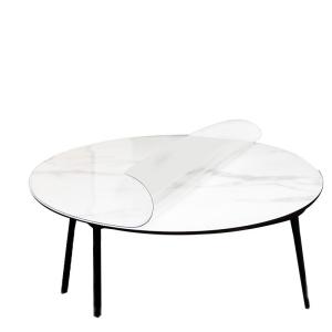 QIAOSHE | No-wash Large Circular Thick Transparent Waterproof Table Pad