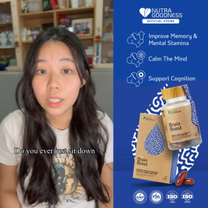 Nutra Goodness Nutra365 Brain Boost 30s/60s - Promote Mental Alertness &amp Healthy Brain Function