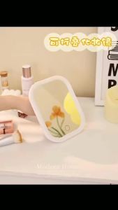 LED Smart Student Dormitory Desktop Fill Light Small Mirror Makeup Mirror With LightGirls Bedroom Dressing Table Mirror