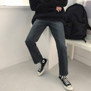 DAVID&ME | Black Loose Vintage Straight Leg Jeans 9/10 length