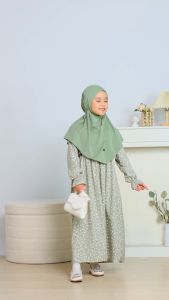 Maira Dress Anak Perempuan Murah bagus Bahan Shakila kerudung Jersey