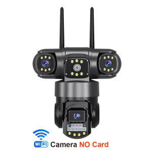 V380 Pro WiFi IP Camera Outdoor 12MP 6K Triple Lenses Triple Screens Security Video Monitor Night Vision Waterproof CCTV Cameras