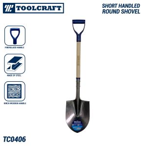 TC Square Shovel Treated Oak Wooden Handle (TOOLS FOR AGRICULTURE AND GARDENING)