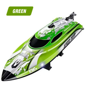 CONUSEA | 25km/h Rc Speedboat Waterproof Low Battery Warning Remote-control Boat with Light Radio-controlled Boat Children Gift Water Toy