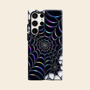 BILIBILI | holographic spider web Luxury Fashion Full Lens Protective Case for Samsung Galaxy S26 S25 S24 A56 A36 Plus Ultra