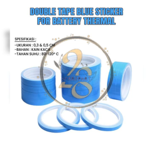TOOLS DOUBLE TAPE BLUE STICKER FOR BATTERY THERMAL-PEREKAT