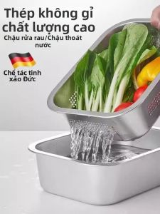 MUDIAN | Kitchen Stainless Steel Strainer Basket