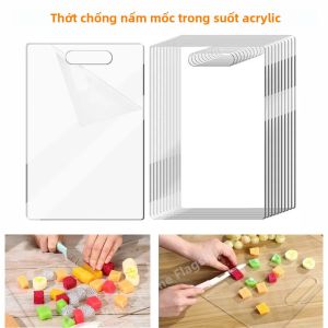 Thớt Acrylic Trong Suốt Độ Dày Thân Thiện Với Môi Trường Chống Trơn Trượt Chống Nấm Mốc Cho Trái Cây Và Rau Củ Dụng Cụ Thớt Nhà Bếp