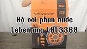 Bộ vòi phun nước tưới cây tiện lợi Lebenlang LBLB3368 5 đầu phun thay thế với dây dài 12m - chính hãng