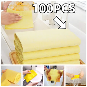 20~100PCs Reusable Loofah Dishcloth Powerful Cleaning Clothes Kitchen Cleaning Tools Microfiber Towel Water Absorbing Rags