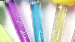 2 IN 1 Lip Gloss&Balm Set Shiny Lip Pop Lollipop Fruit Flavored Natural Moisturizing Lip Gloss Girls Women Lips Makeup