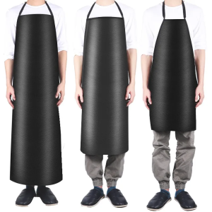Leather Apron Waterproof and Oil Proof Waist Working Kitchen Household Apron Soft Leather Apron