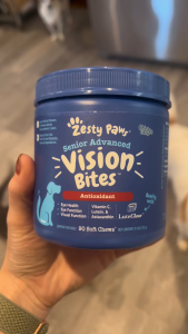 Viên nhai bổ mắt hổ trợ thị lực cho chó lớn - Zesty Paws Senior Advanced Vision Bites