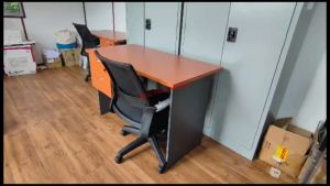 Budget 4ft Office Table / Writing Table / Study Table / Study Desk / Full White Table / Meja Tulis / Meja Pejabat / Meja Office / Meja Belajar