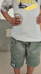 Celana Pendek Anak Laki-Laki Baby Canvas Pinggang Elastis - Warna Netral