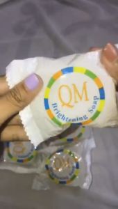 Sabun QM Brightening Soap - Sabun Muka Pemutih BPOM - Sabun QM Glowing Wajah - 60gr