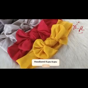 Bando Bayi Pita Kupu-Kupu & Aksesoris Lucu Untuk Anak Usia 0-3 Tahun