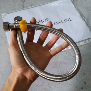 Dây cấp nước inox304 chiều dài dây 50cm sản phẩm có ron nhựa đi kèm