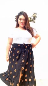 Balicihui Rok Elfie Skirt Plus Size Jumbo Big Size Rok Belah