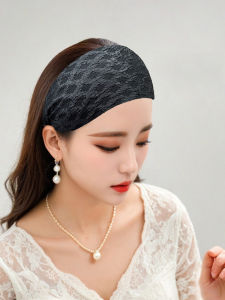 เข็มขัดผ้ากันลื่นแบบหนาสำหรับผู้หญิง กิ๊บติดผมแบบมีฟัน ทรงสี่เหลี่ยม สไตล์ใหม่ปี 2025 ที่คาดผมสำหรับผู้ใหญ่