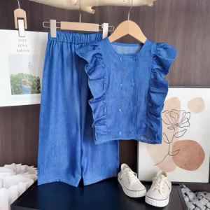 Bear Leader Terno Girls Summer Clothes: Solid Color & Casual Kids' Outfit