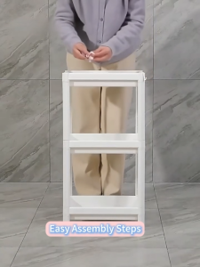 Nearra 15-23CM Bathroom Storage Shelf Kitchen Organizer Rack Moving Rack With Wheels