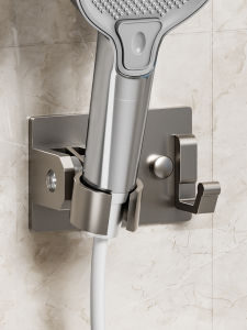 Adjustable Shower Head Holder No Drilling Bathroom Accessories Fixed Bracket Universal Showerhead Mount for Bathrooms