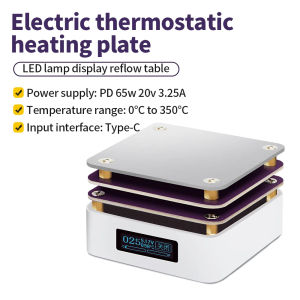 65W Mini Hot Plate SMD Preheating Table Rework Station PCB Board Soldering Desoldering Temperature Heating Plate Repair Tool