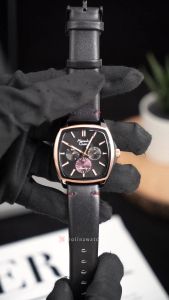 Jam Tangan Wanita Alexandre Christie Multifunction AC 6616 BFLBRBADR Black Dial Black Leather Strap