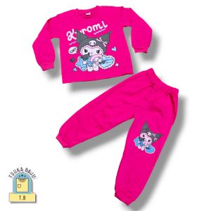 SETELAN BAJU TIDUR ANAK PEREMPUAN tangan panjang KUROMI