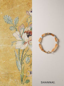 Original Design Natural Yellow Crystal Sea Sapphire Beaded Bracelet for Women Lucky Wealth Attracting Fashion Jewelry