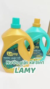 Thùng 02 Can nước giặt xả 3in1 Lamy can 35kg hương nước hoa làm sạch nhanh thơm lâu quần áo