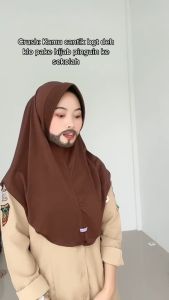 Kerudung Bergo Hamidah Hijab Instan Sporty Jersey Hijab Geblus Olahraga Daily Jilbab Model Pinguin